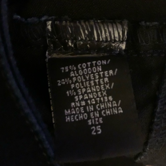 NWOT 1822 Denim Mid-Rise Skinny Crop Size 25 - Picture 4 of 6